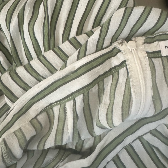 Faithfull The Brand Almeria Stripe Print Wide-Leg Pants, Size XS - Picture 11 of 11